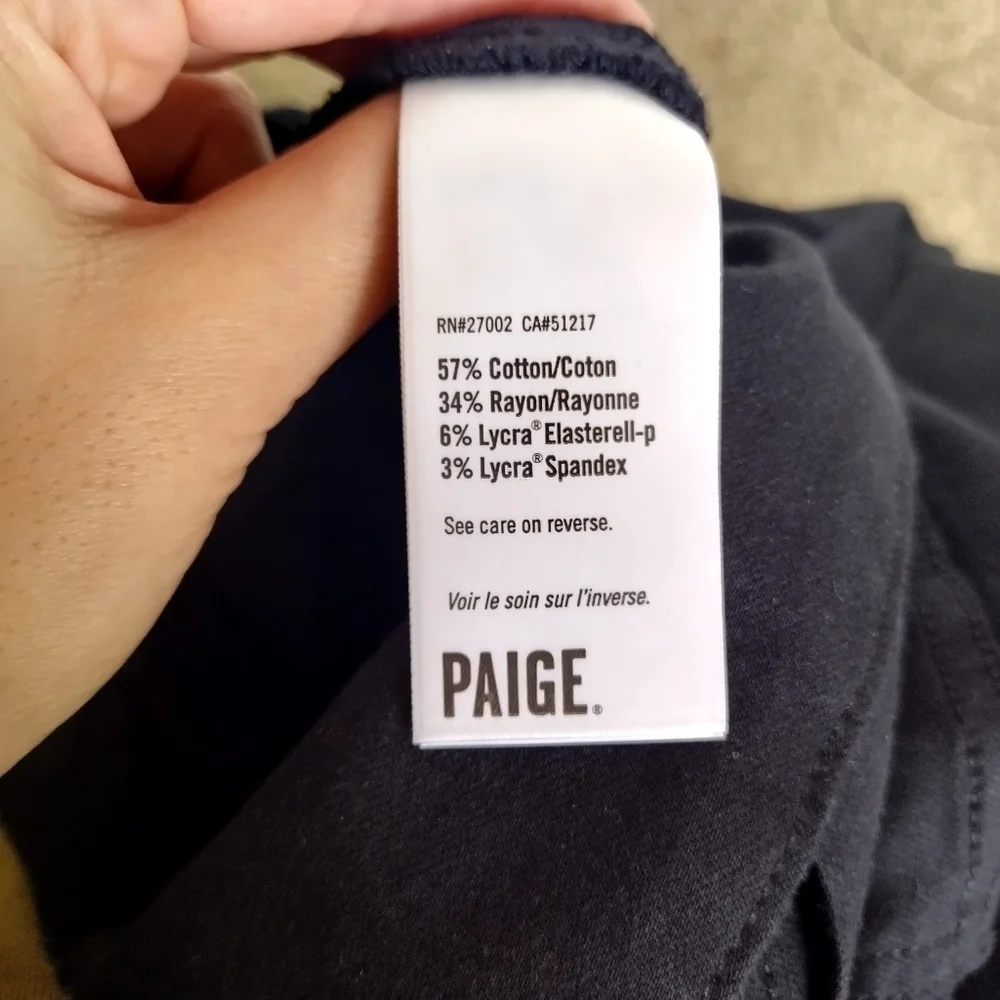 Paige Mayslie Shortsleeve Jumpsuit Washed Black sz 6